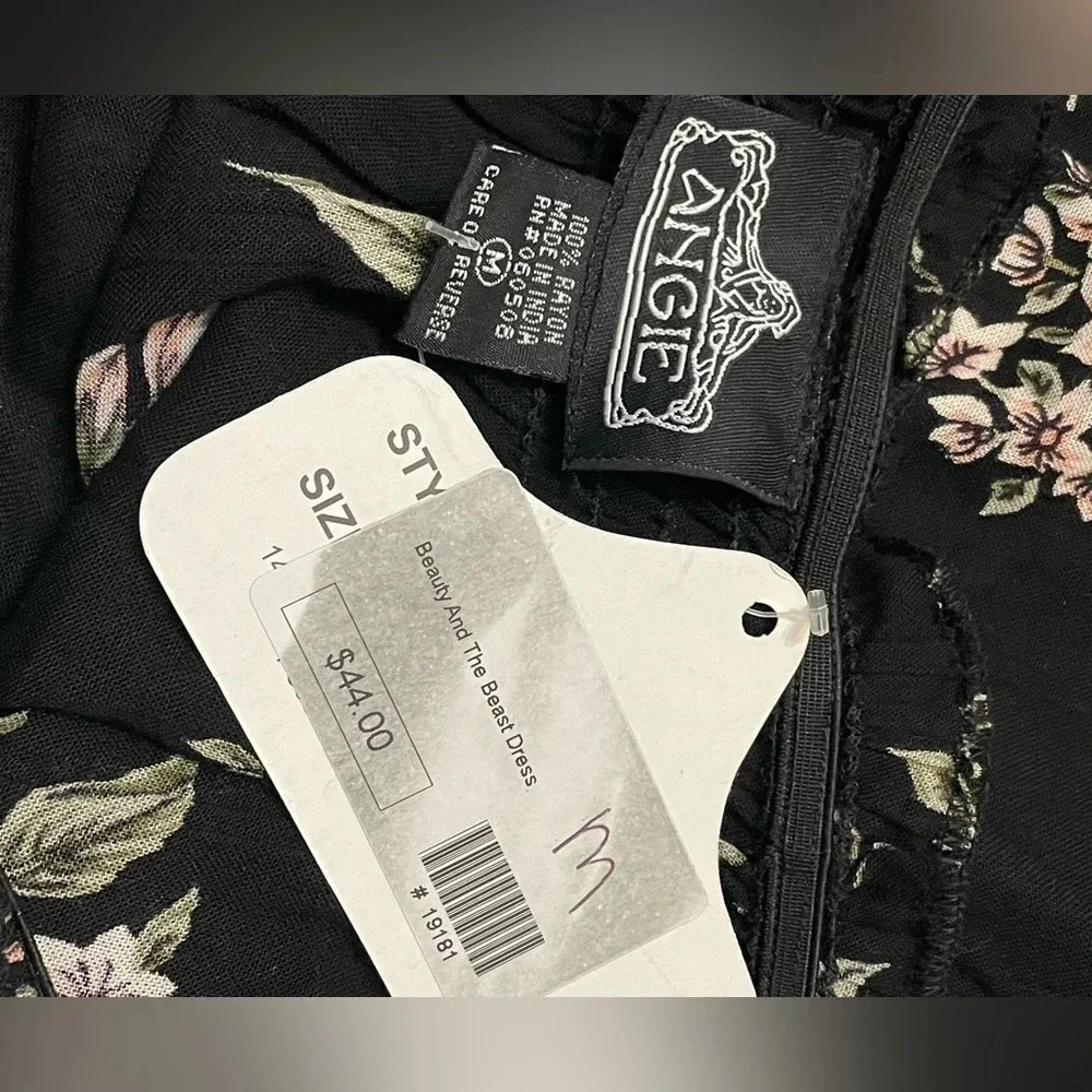 Angie Cold Shoulder Above Knee Floral Mini Dresses‎ New Medium - Picture 6 of 6